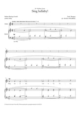 Sing lullaby! Vocal Solo & Collections sheet music cover